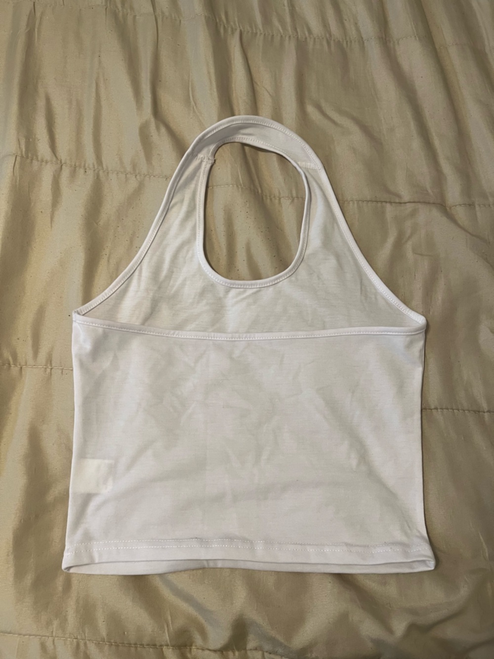 Dazy White Racerback Tank Top